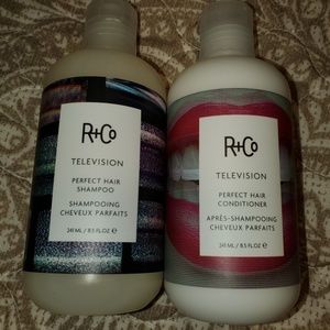 R&co television shampoo and conditioner